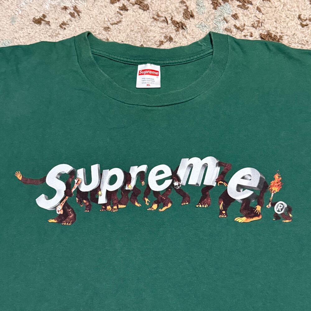 Supreme Apes Tee Pine Green Size XL SS21